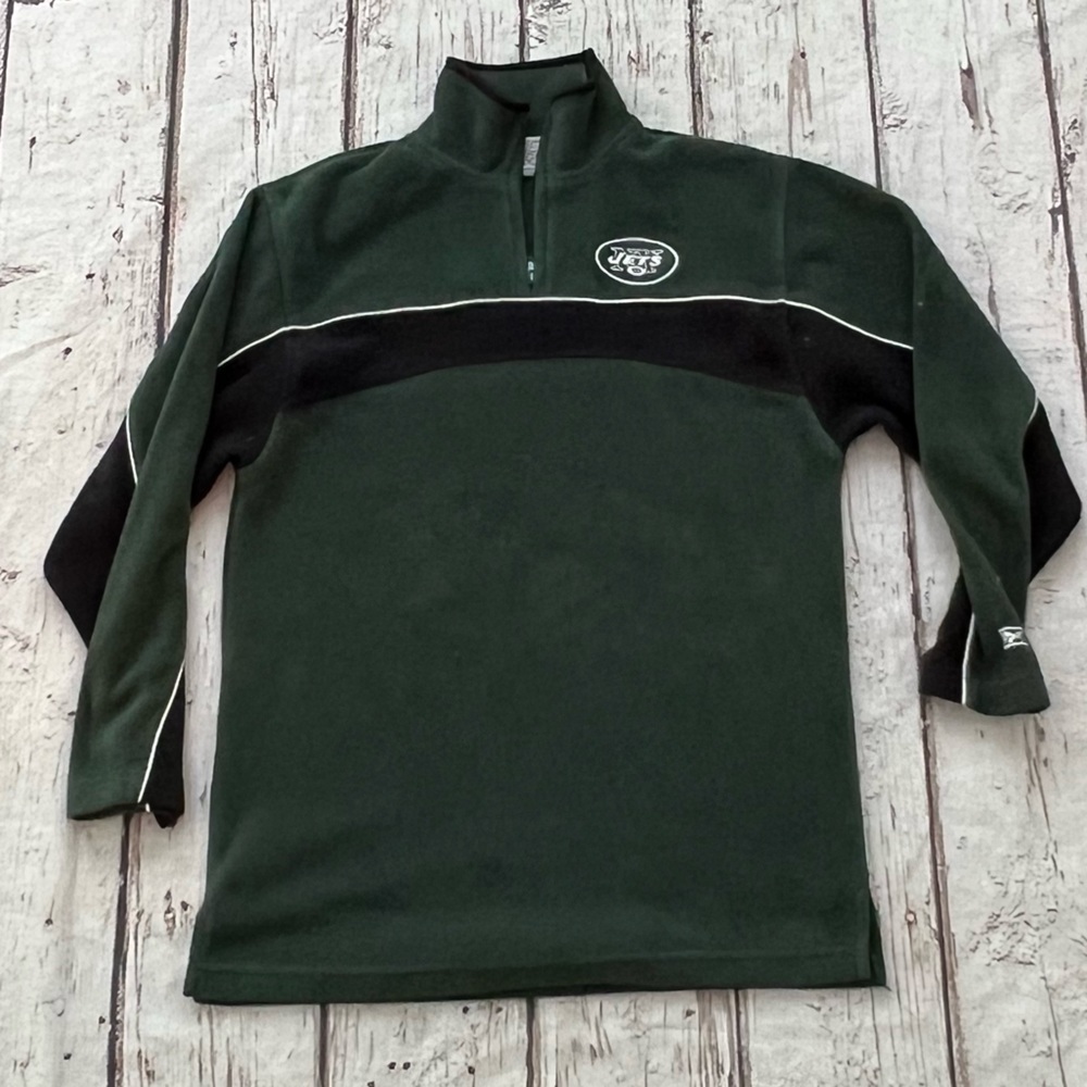 Boys Kids New York Jets Reebok NFL Football Sports Fleece Jacket